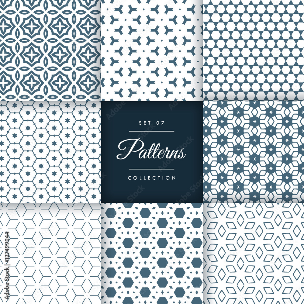stylish abstract patterns shapes background set in different sty stylish abstract patterns shapes background set in different sty