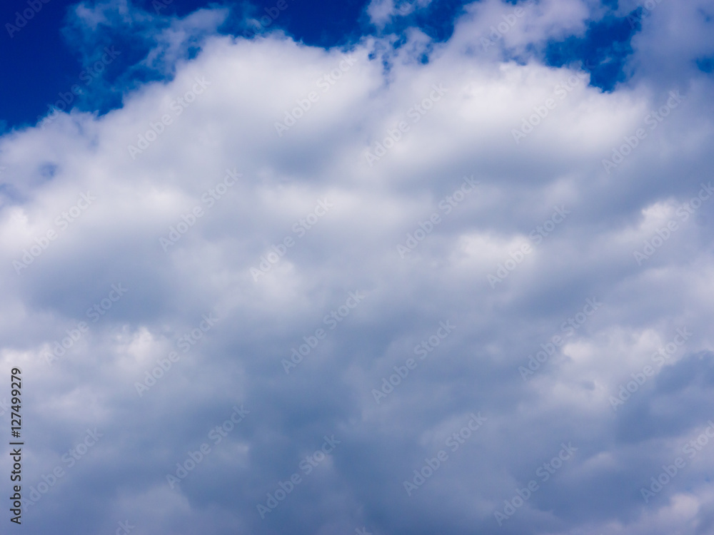 Obraz premium The white clouds.