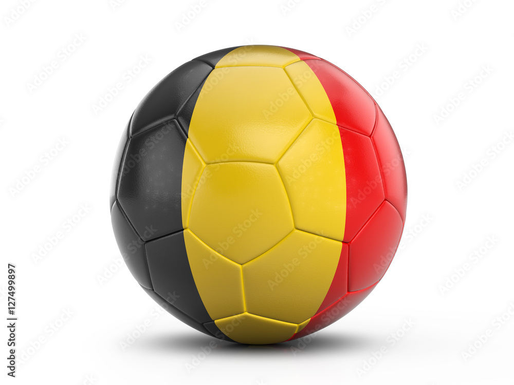 Soccer ball Belgium flag