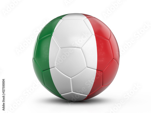 Soccer ball Italy flag