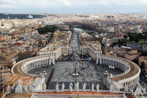 View from the cupola of Vatican Saint Peter's Cathedral  © nastyakamysheva