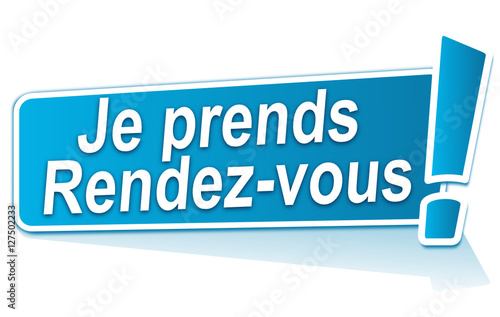 je prends rendez vous sur étiquette bleue