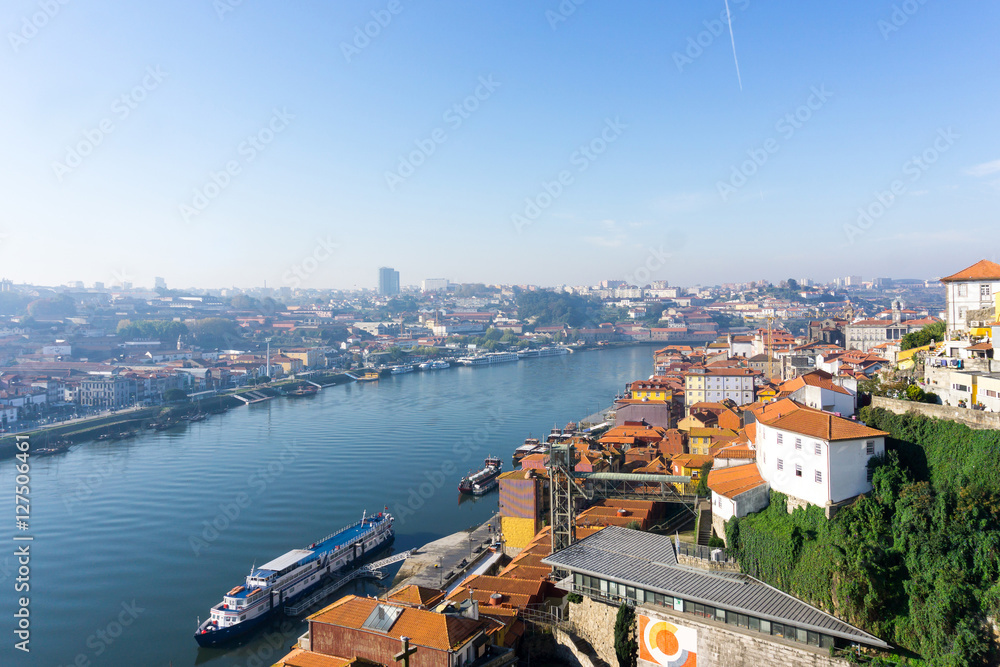 PORTO, PORTUGAL - November 18, 2016. Street view of old town Por