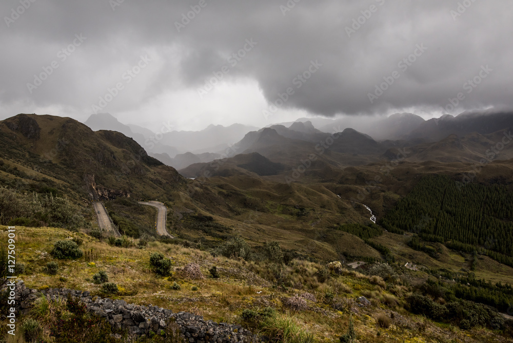 Cajas National Park in the Andes highlands of Ecuador Cajas National Park in the Andes highlands of Ecuador