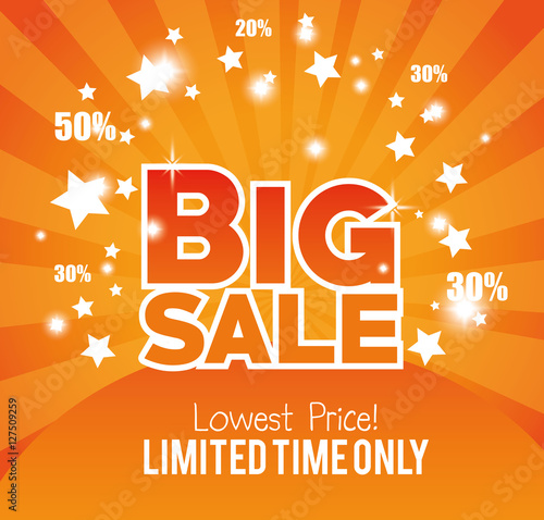 big sale limted time only gold glossy vector illustration eps 10 photo