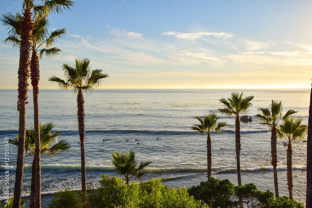 View from Heisler Park, Laguna Beach in Orange County, Southern California