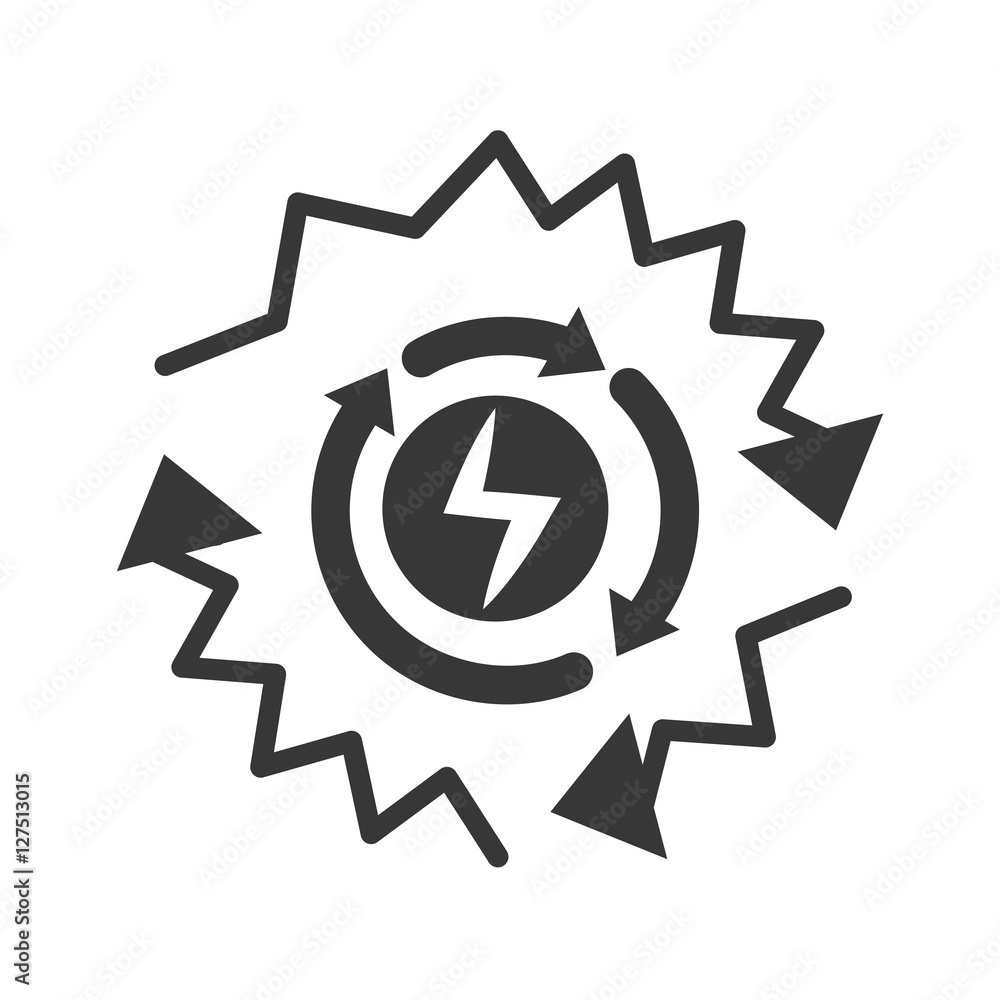 recycle energy arrows icon vector illustration design recycle energy arrows icon vector illustration design