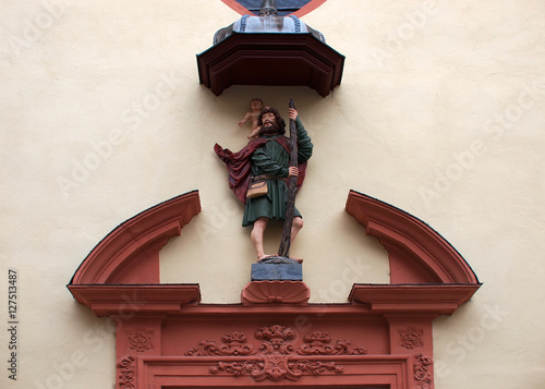 Patron der Pilger und Reisender an Bamberger Hausfassade photo