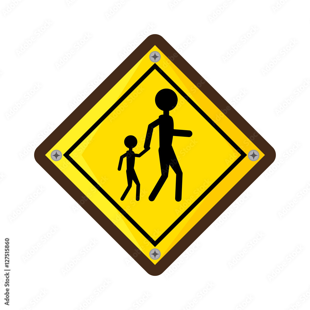 Pedestrians on the road vector illustration design Pedestrians on the road vector illustration design
