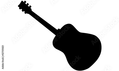 Silhouette guitare sèche.