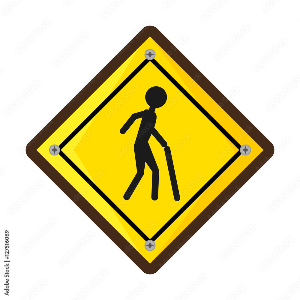 Pedestrians on the road vector illustration design Pedestrians on the road vector illustration design
