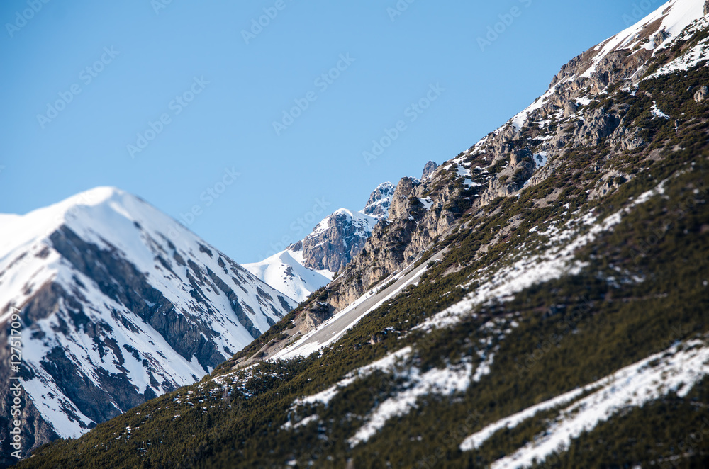 miniature mountain in alps
