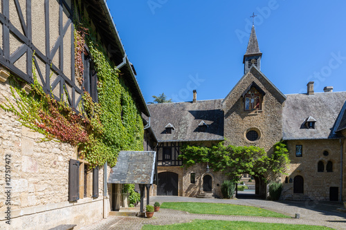 Famous Orval Abbey in Belgian Ardennes photo