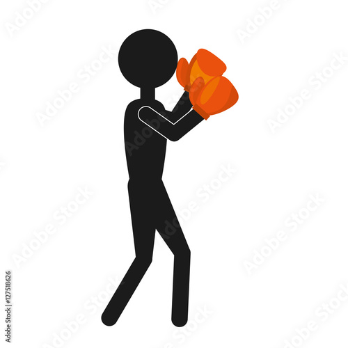professional boxer avatar isolated icon vector illustration design