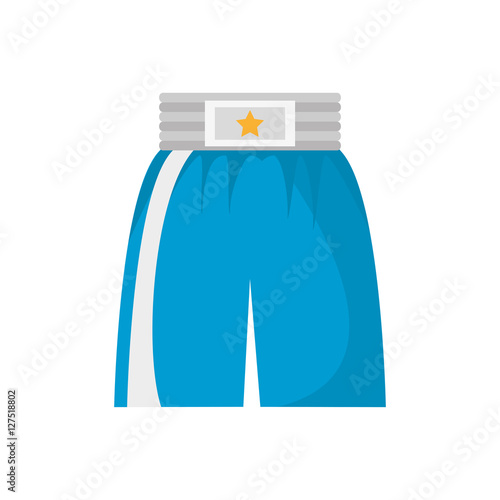 boxing short clothes isolated icon vector illustration design