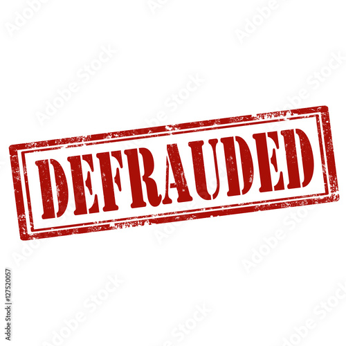 Defrauded-red stamp