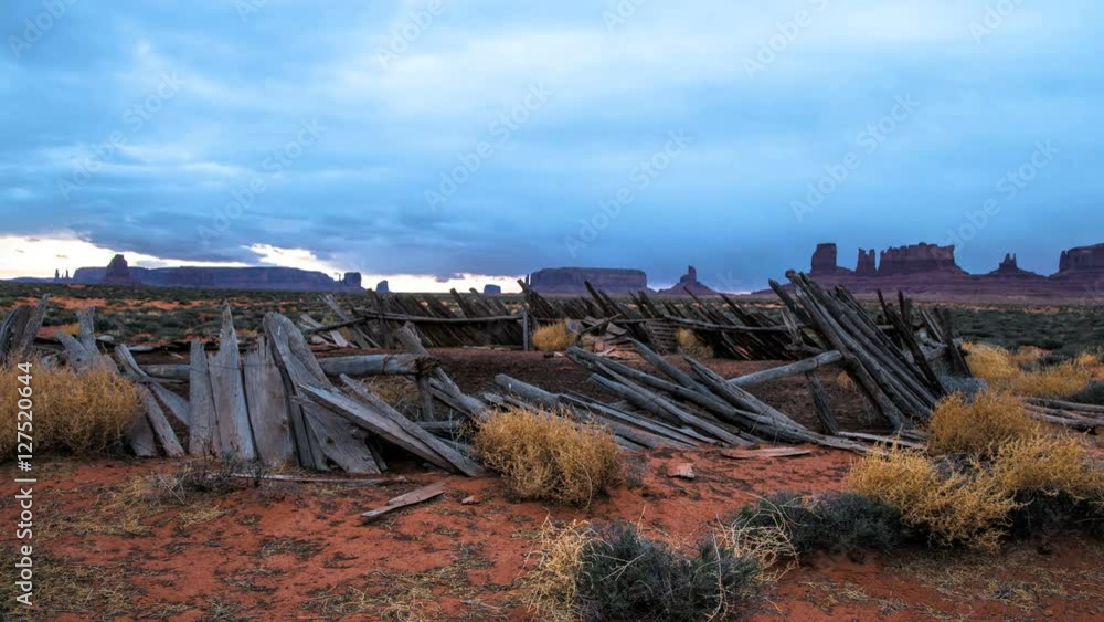 Navajo Structure Monument Valley Desert Timelapse Navajo Structure Monument Valley Desert Timelapse