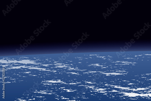 View of the planet Earth from outer space.