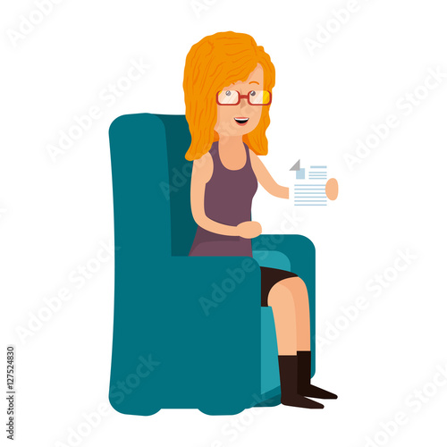 avatar person working icon vector illustration design