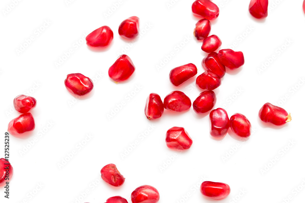 Pomegranate on a white background Pomegranate on a white background