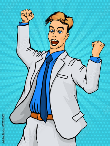 Business concept of successful businessman.