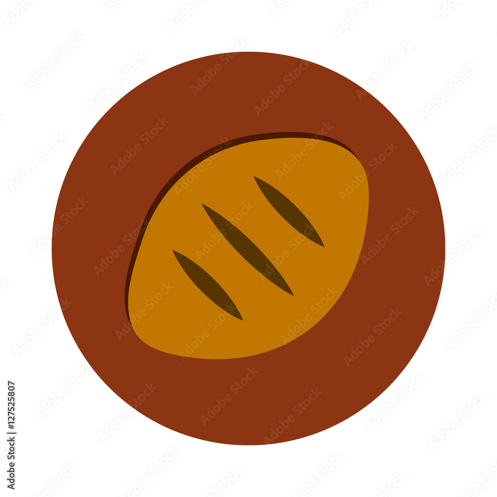 bread fresh bakery icon vector illustration graphic design