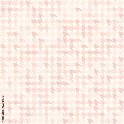 Rose houndstooth pattern. Seamless vector
