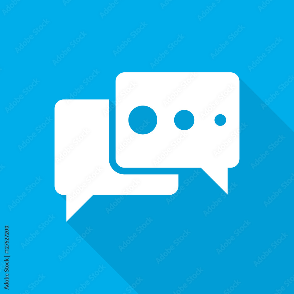 Chat bubble icon. Vector illustration. Chat bubble icon. Vector illustration.
