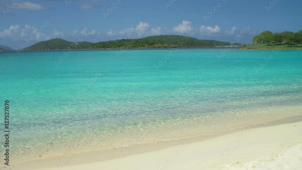slow motion beach shoreline, Scott Beach, Caneel Bay, St John slow motion beach shoreline, Scott Beach, Caneel Bay, St John