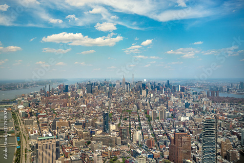 Aerial view of Manhattan  New York City