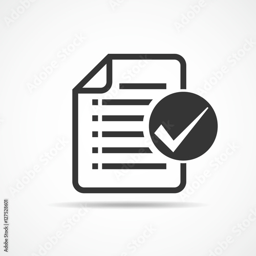 Checklist icon. Vector illustration.