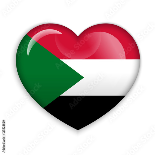 Love Sudan. Flag Heart Glossy Button Free Download Love Sudan. Flag Heart Glossy Button - GFXLoad