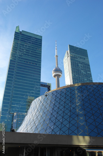 Photography Roy Thomson hall and CN tower.