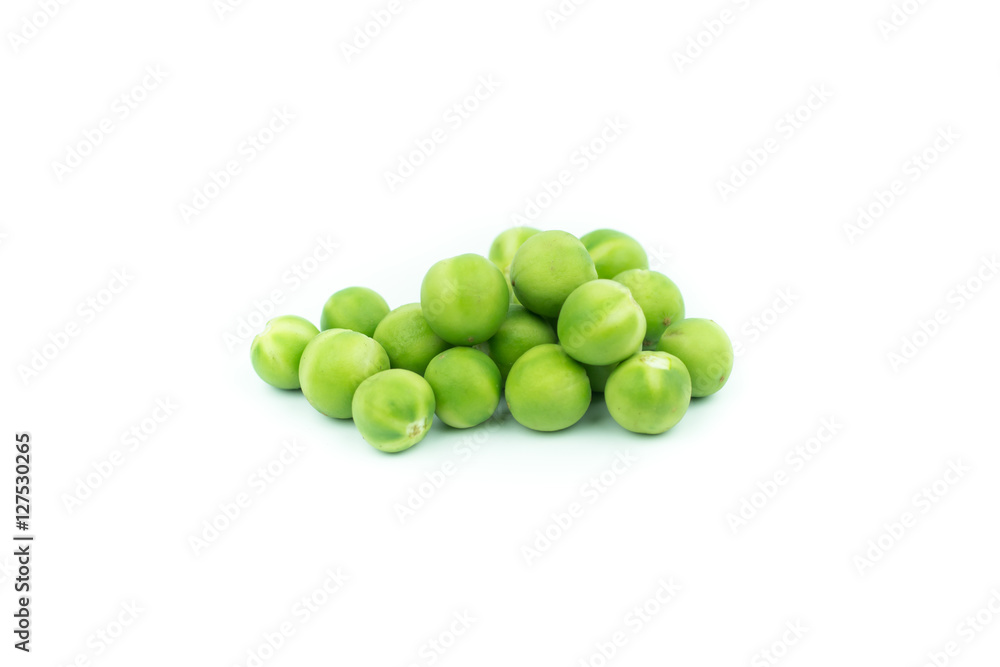 turkey berry (Solanum torvum) isolated in white background turkey berry (Solanum torvum) isolated in white background