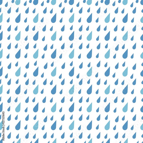 Rain drops seamless pattern vector