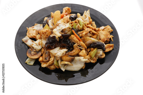 Chinese food. Chicken with vegetables
