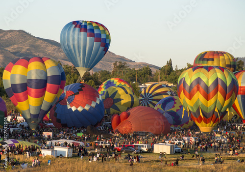 Hot Air Balloons Take Off