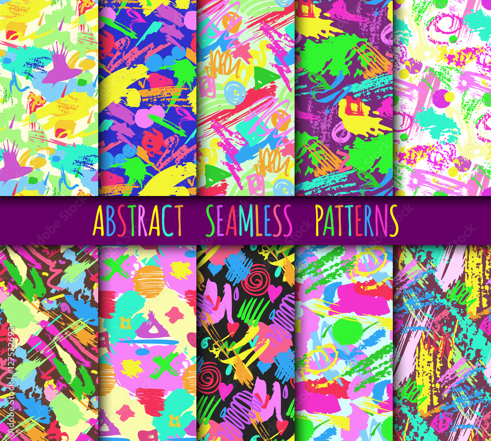 Obraz premium Abstract background seamless pattern vector