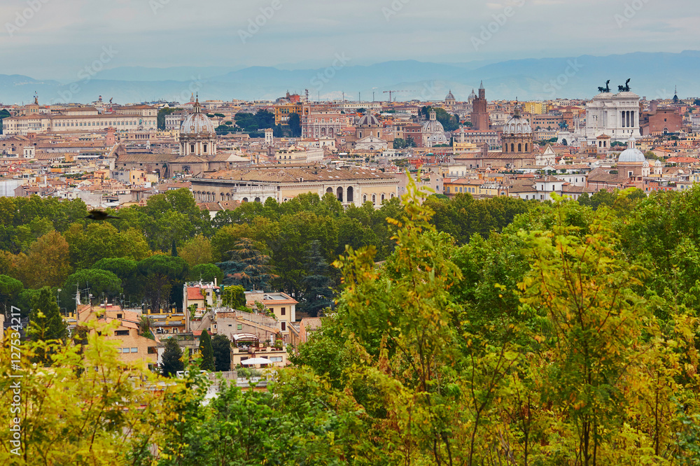 Scenic view of Rome on a fall day