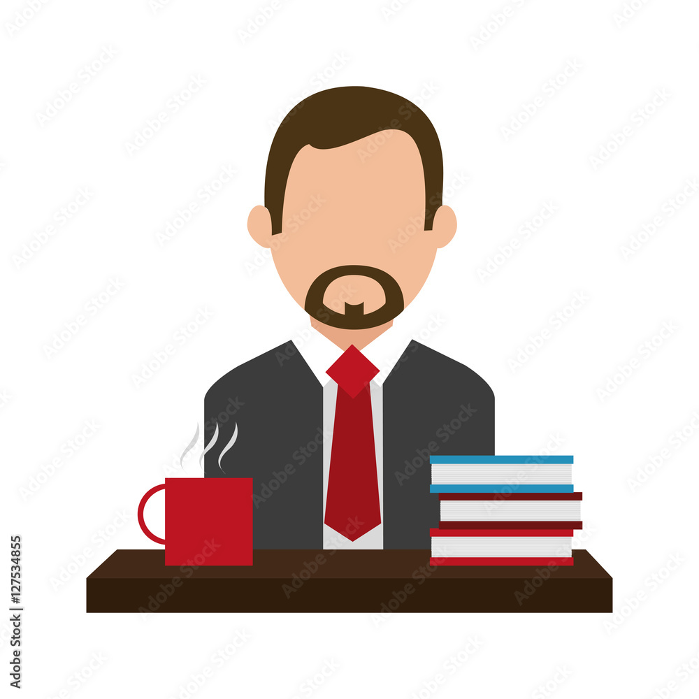 Avatar businessman icon. Businesspeople Businessperson business management and corporate theme. Isolated design. Vector illustration Avatar businessman icon. Businesspeople Businessperson business management and corporate theme. Isolated design. Vector illustration