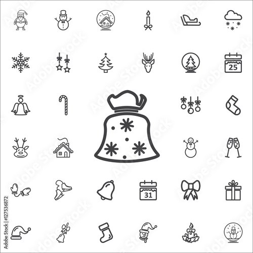 Santa sack icon