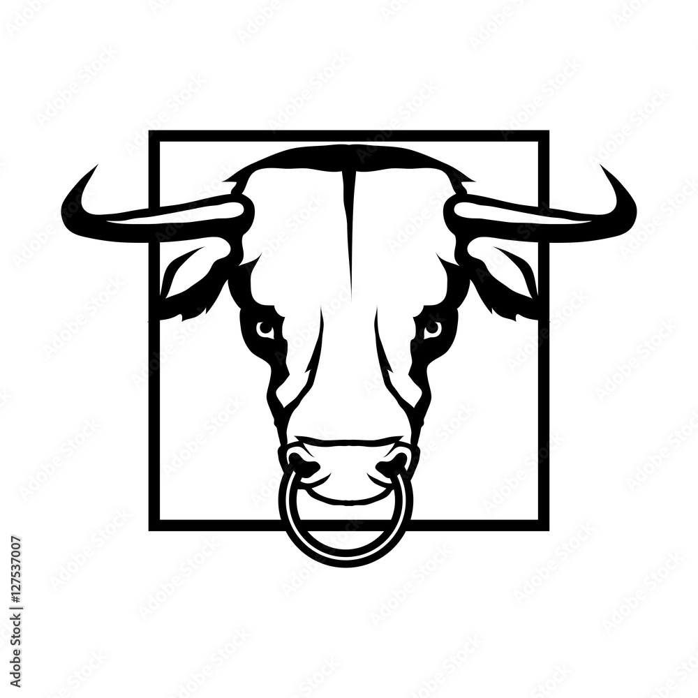 Naklejka premium bull logo