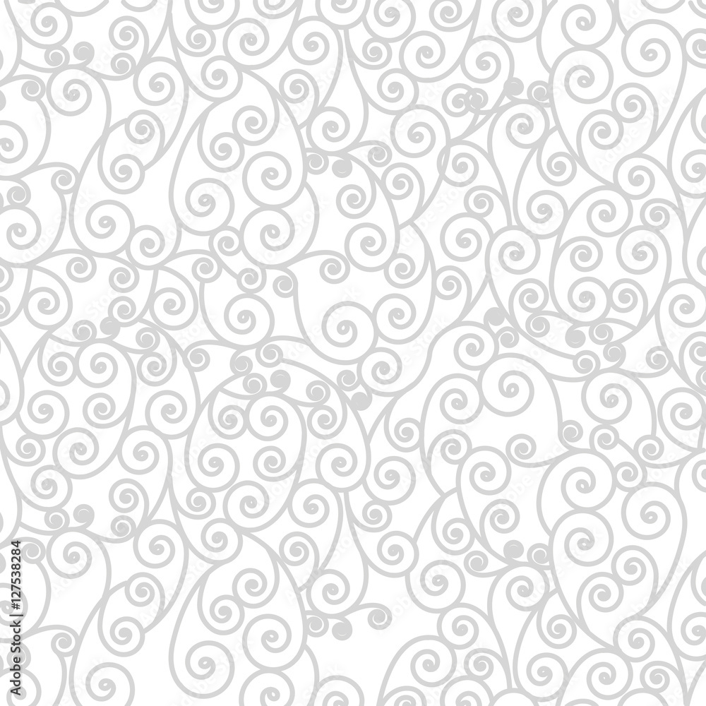 background pattern with arabesque in spiral vector illustration