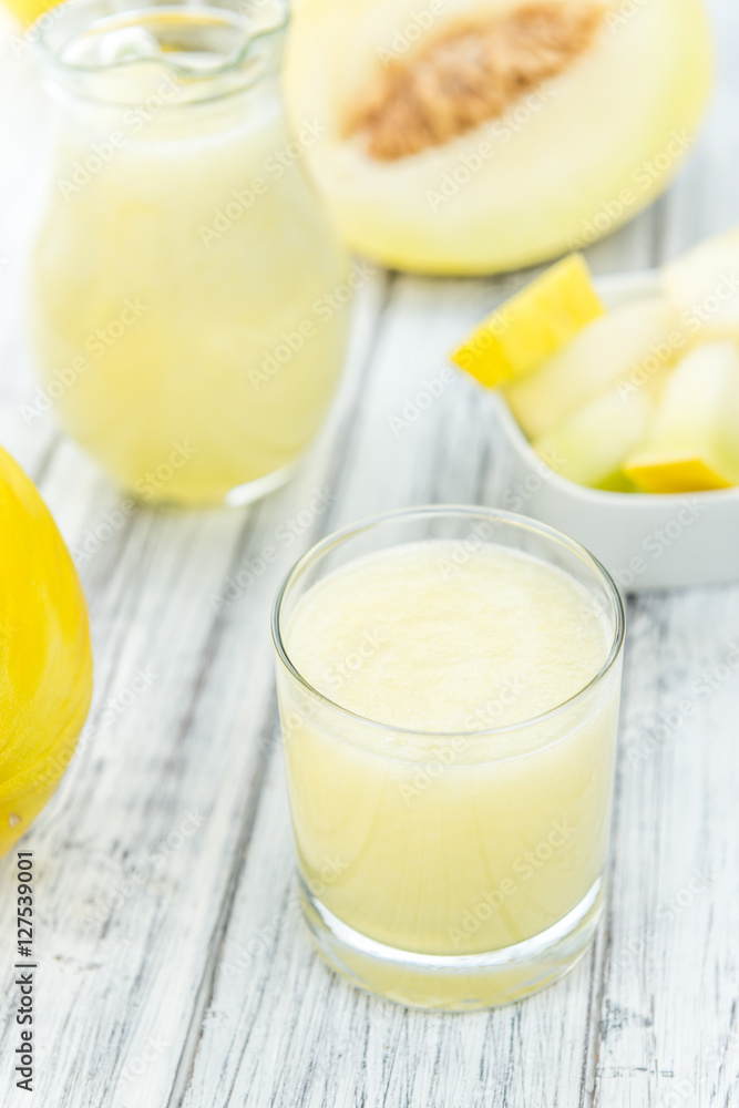 Fresh made Honeydew Melon smoothie Fresh made Honeydew Melon smoothie