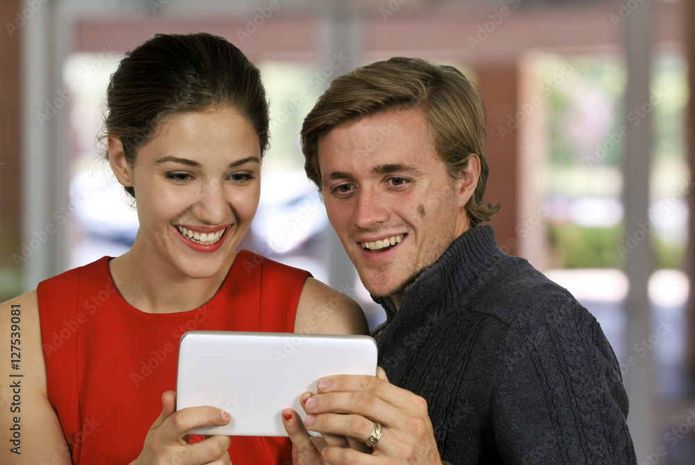 Woman Using Tablet Woman Using Tablet