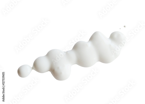 White cream on a white background, can be used as mayonnaise too