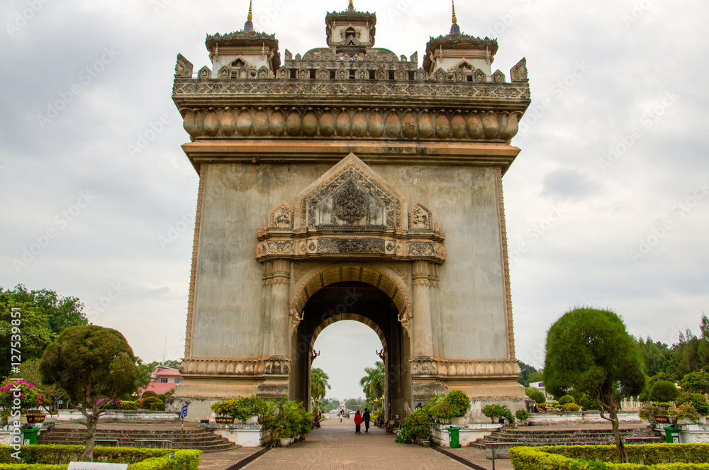 Patuxay monument Vientiane Laos 