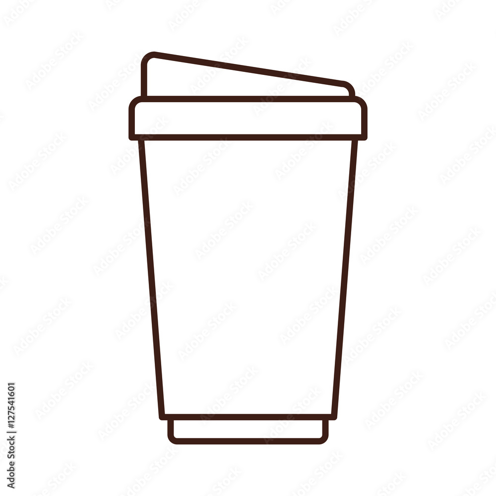 silhouette glass disposable for drinks vector illustration silhouette glass disposable for drinks vector illustration