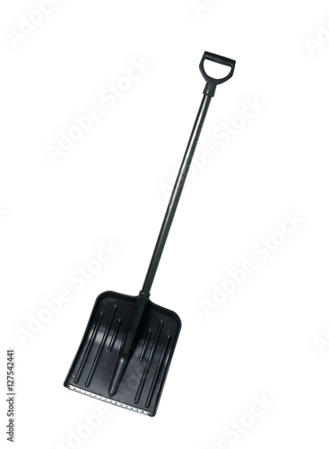 plastic shovel isolated on white background 