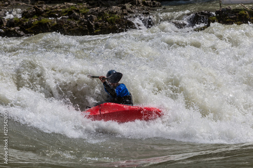 Kayak in whitewater